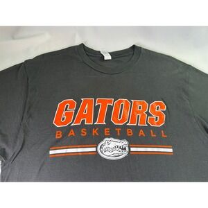 Florida Gators Basketball Shirt Large L Gray Tultex 202 Meldon Law Sporty Tee